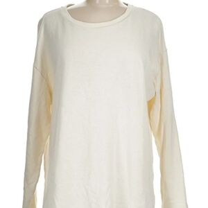 NWT Eileen Fisher White Crewneck Long Sleeve Tee